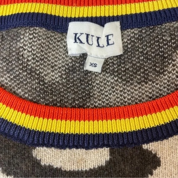 KULE The Stevens Leopard-Print Sweater Size XS - Picture 3 of 4